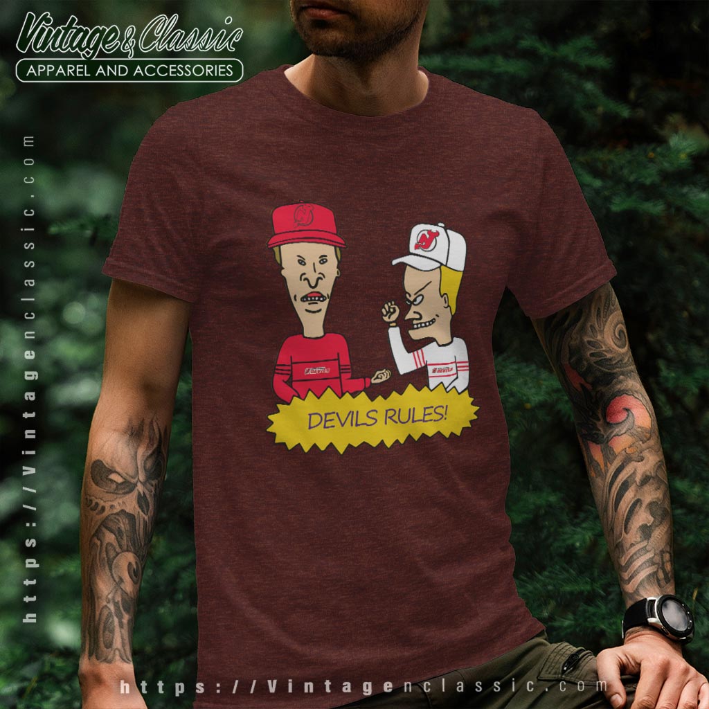 Beavis And Butt Head New Jersey Devils Rules Shirt Beavis And Butt Head New Jersey Devils Rules Shirt