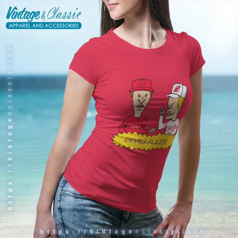 Beavis And Butt Head New Jersey Devils Rules Shirt Women T shirt Beavis And Butt Head New Jersey Devils Rules Shirt Women T shirt