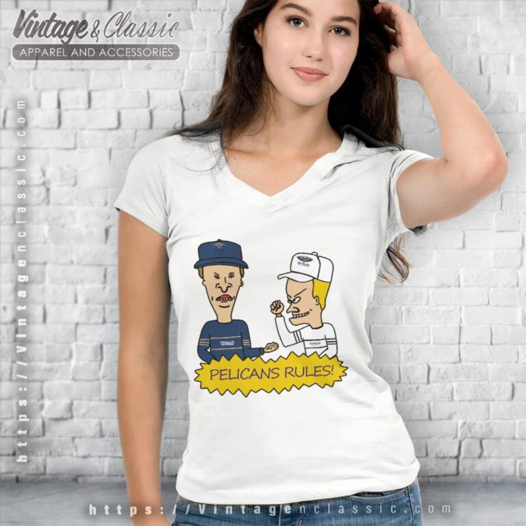 Beavis And Butt Head New Orleans Pelicans Rules Shirt V Neck TShirt Beavis And Butt Head New Orleans Pelicans Rules Shirt V Neck TShirt