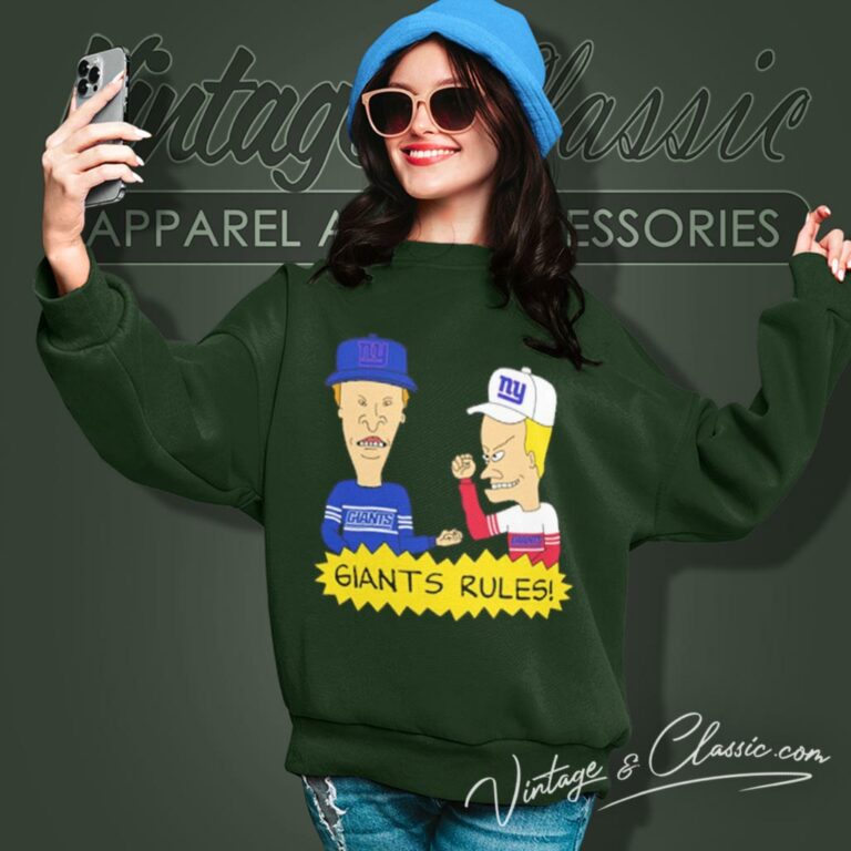 Beavis And Butt Head New York Giants Rules Sweatshirt Beavis And Butt Head New York Giants Rules Sweatshirt