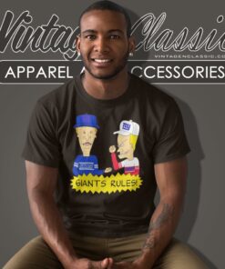 Beavis And Butt Head New York Giants Rules T Shirt