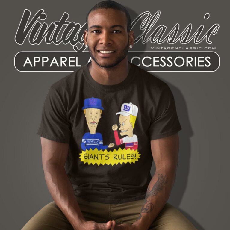 Beavis And Butt Head New York Giants Rules T Shirt Beavis And Butt Head New York Giants Rules T Shirt