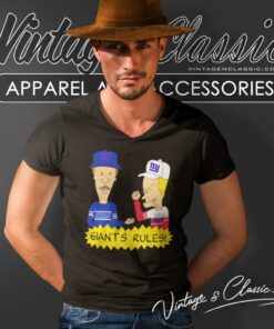 Beavis And Butt Head New York Giants Rules V Neck TShirt