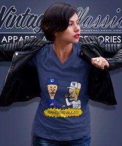 Beavis And Butt Head New York Rangers Rules Shirt 6 Beavis And Butt Head New York Rangers Rules Shirt V Neck TShirt