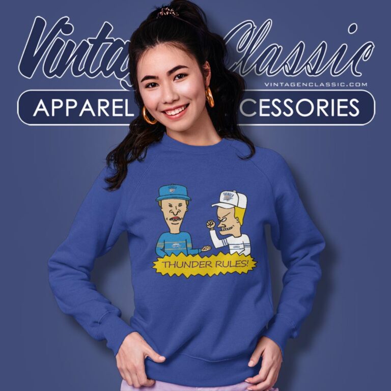Beavis And Butt Head Oklahoma City Thunder Rules Shirt Sweatshirt Beavis And Butt Head Oklahoma City Thunder Rules Shirt Sweatshirt