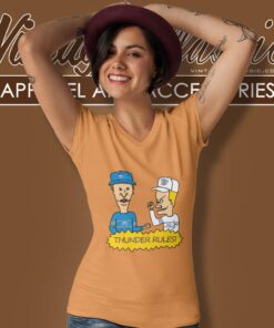 Beavis And Butt Head Oklahoma City Thunder Rules Shirt 5 Beavis And Butt Head Oklahoma City Thunder Rules Shirt V Neck TShirt