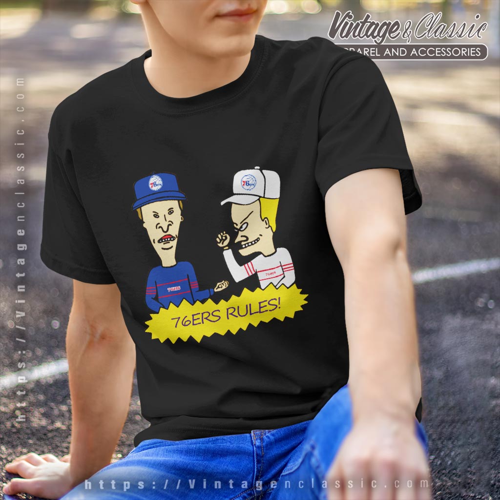 Beavis And Butt Head Philadelphia 76ers Rules Shirt Beavis And Butt Head Philadelphia 76ers Rules Shirt
