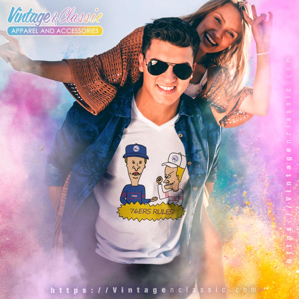 Beavis And Butt Head Philadelphia 76ers Rules Shirt Beavis And Butt Head Philadelphia 76ers Rules Shirt