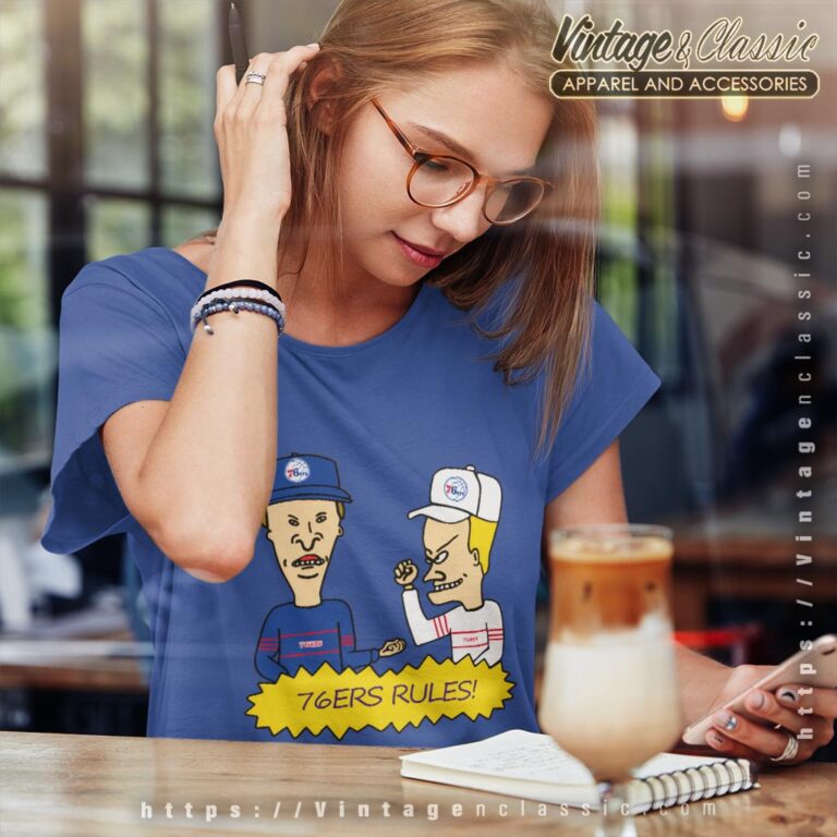 Beavis And Butt Head Philadelphia 76ers Rules Shirt Women T shirt Beavis And Butt Head Philadelphia 76ers Rules Shirt Women T shirt