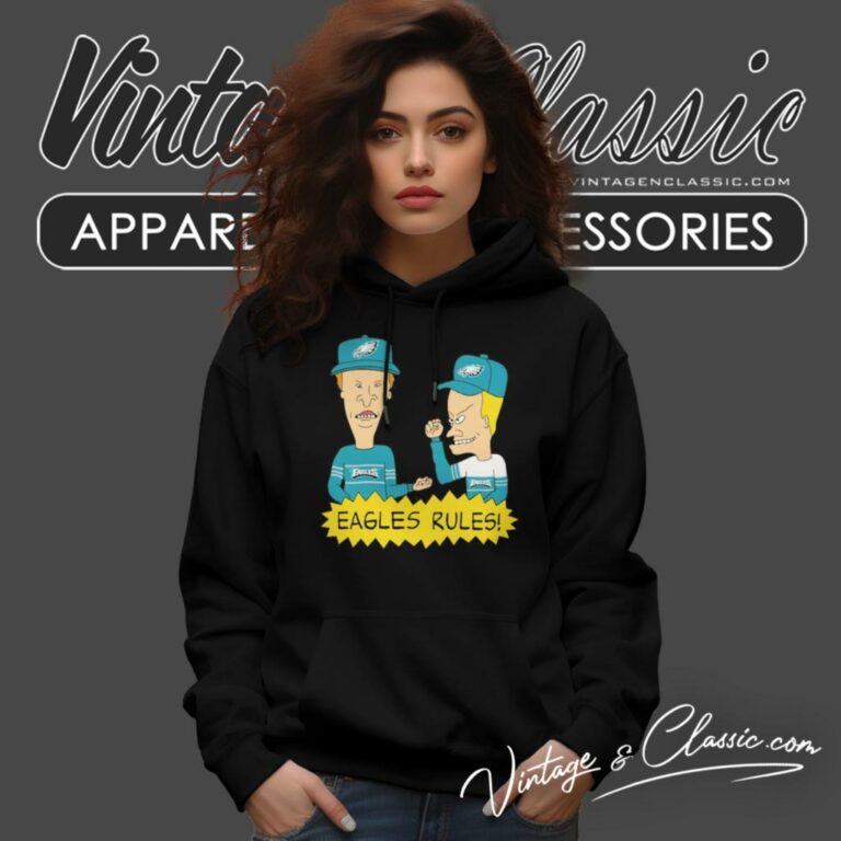 Beavis And Butt Head Philadelphia Eagles Rules Hoodie Beavis And Butt Head Philadelphia Eagles Rules Hoodie