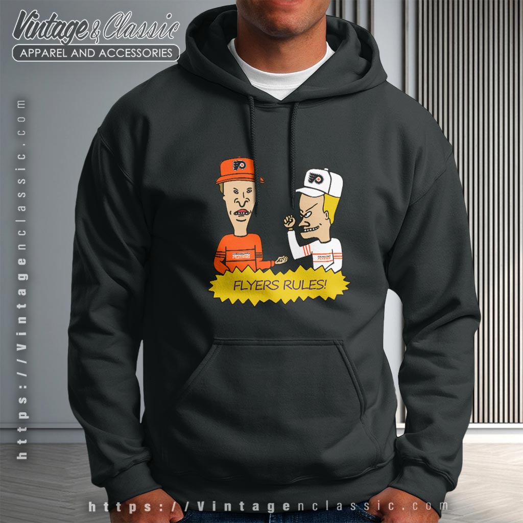 Beavis And Butt Head Philadelphia Flyers Rules Shirt Beavis And Butt Head Philadelphia Flyers Rules Shirt