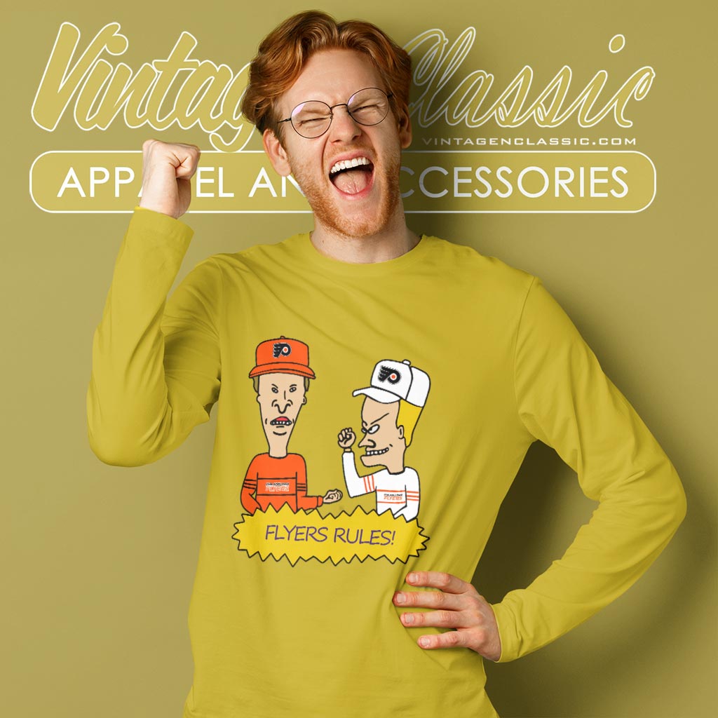 Beavis And Butt Head Philadelphia Flyers Rules Shirt Beavis And Butt Head Philadelphia Flyers Rules Shirt