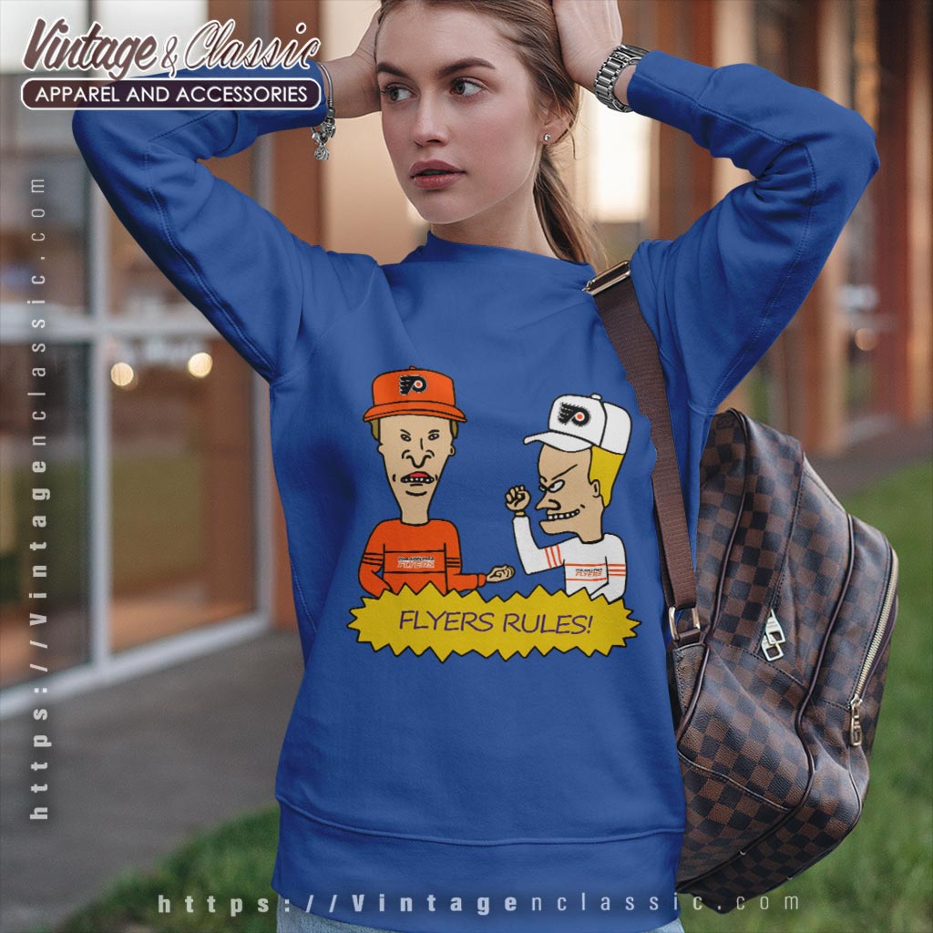 Beavis And Butt Head Philadelphia Flyers Rules Shirt Beavis And Butt Head Philadelphia Flyers Rules Shirt