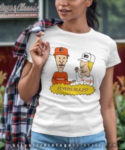 Beavis And Butt Head Philadelphia Flyers Rules Shirt 6 Beavis And Butt Head Philadelphia Flyers Rules Shirt Women T shirt