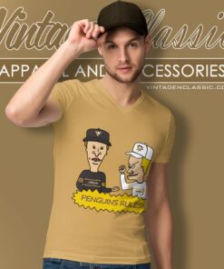 Beavis And Butt Head Pittsburgh Penguins Rules Shirt 5 Beavis And Butt Head Pittsburgh Penguins Rules Shirt V Neck TShirt