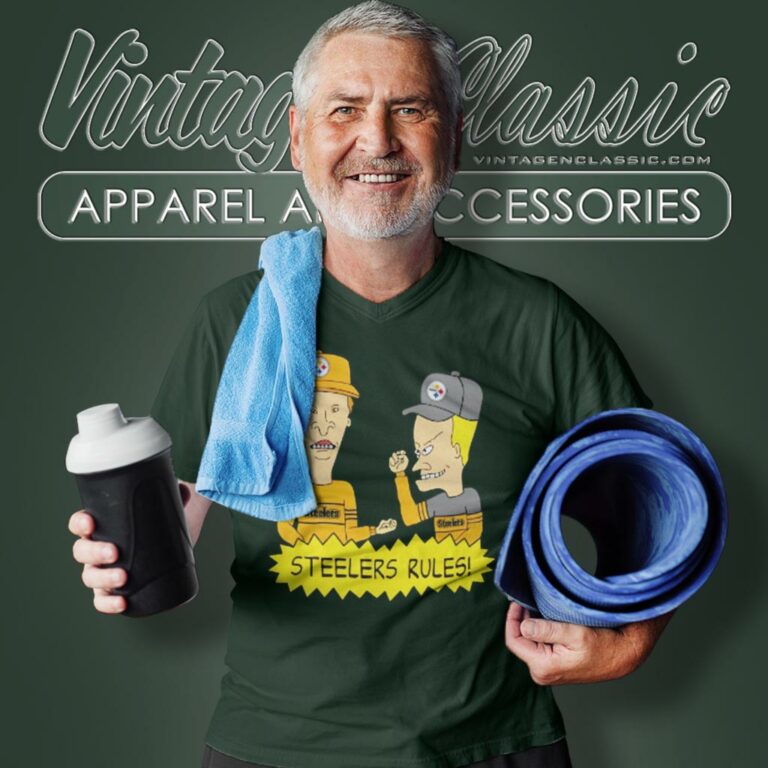 Beavis And Butt Head Pittsburgh Steelers Rules V Neck TShirt Beavis And Butt Head Pittsburgh Steelers Rules V Neck TShirt