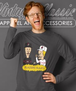 Beavis And Butt Head Portland Trail Blazers Rules Shirt 2 Beavis And Butt Head Portland Trail Blazers Rules Shirt Long Sleeve Tee