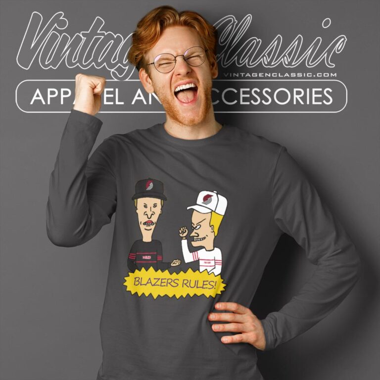 Beavis And Butt Head Portland Trail Blazers Rules Shirt Long Sleeve Tee Beavis And Butt Head Portland Trail Blazers Rules Shirt Long Sleeve Tee