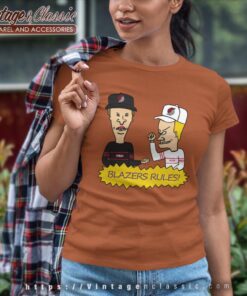 Beavis And Butt Head Portland Trail Blazers Rules Shirt 6 Beavis And Butt Head Portland Trail Blazers Rules Shirt Women T shirt