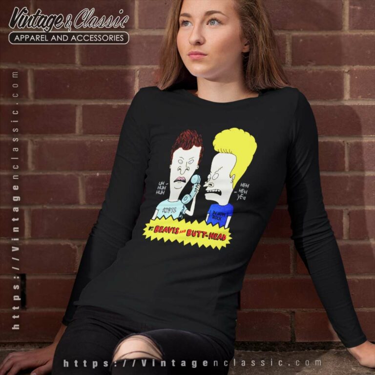 Beavis And Butt Head Prank Call Long Sleeve Tee Beavis And Butt Head Prank Call Long Sleeve Tee