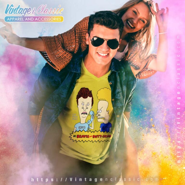 Beavis And Butt Head Prank Call V Neck TShirt Beavis And Butt Head Prank Call V Neck TShirt