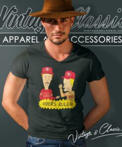 Beavis And Butt Head San Francisco 49ers Rules V Neck TShirt