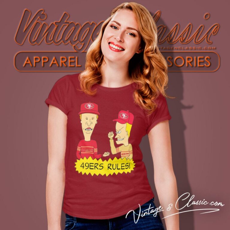 Beavis And Butt Head San Francisco 49ers Rules Women T Shirt Beavis And Butt Head San Francisco 49ers Rules Women T Shirt