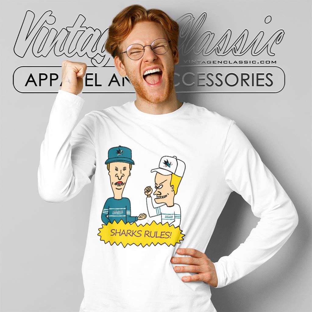 Beavis And Butt Head San Jose Sharks Rules Shirt Beavis And Butt Head San Jose Sharks Rules Shirt
