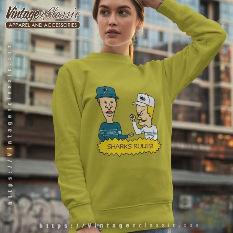 Beavis And Butt Head San Jose Sharks Rules Shirt Sweatshirt Beavis And Butt Head San Jose Sharks Rules Shirt Sweatshirt