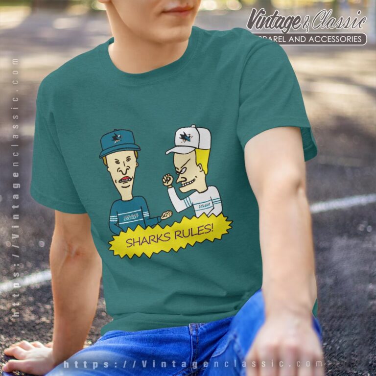 Beavis And Butt Head San Jose Sharks Rules Shirt T shirt Beavis And Butt Head San Jose Sharks Rules Shirt T shirt