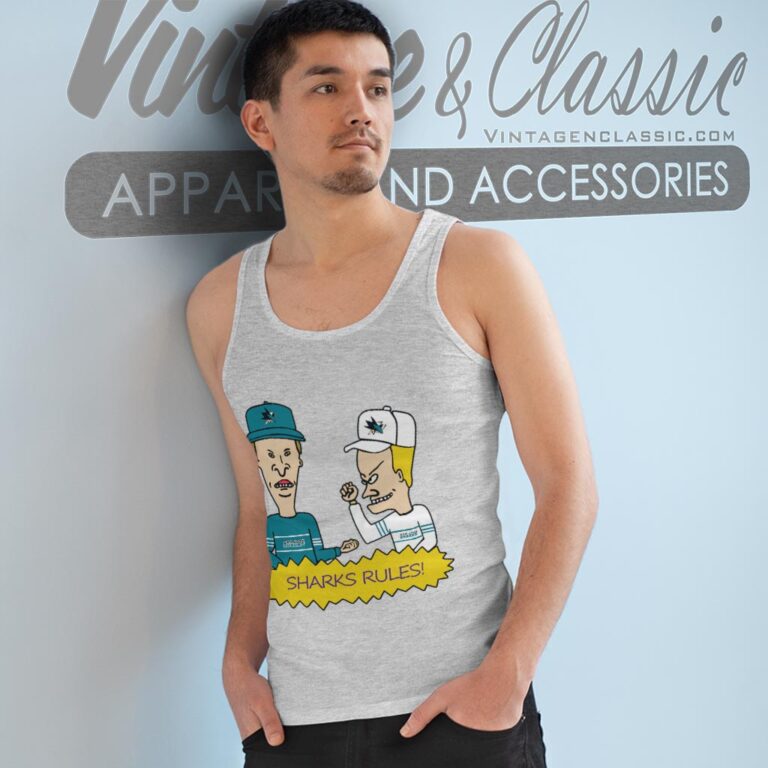 Beavis And Butt Head San Jose Sharks Rules Shirt Tank Top Racerback Beavis And Butt Head San Jose Sharks Rules Shirt Tank Top Racerback