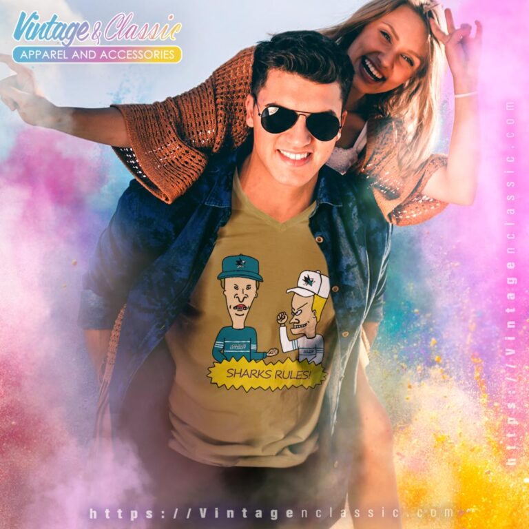 Beavis And Butt Head San Jose Sharks Rules Shirt V Neck TShirt Beavis And Butt Head San Jose Sharks Rules Shirt V Neck TShirt