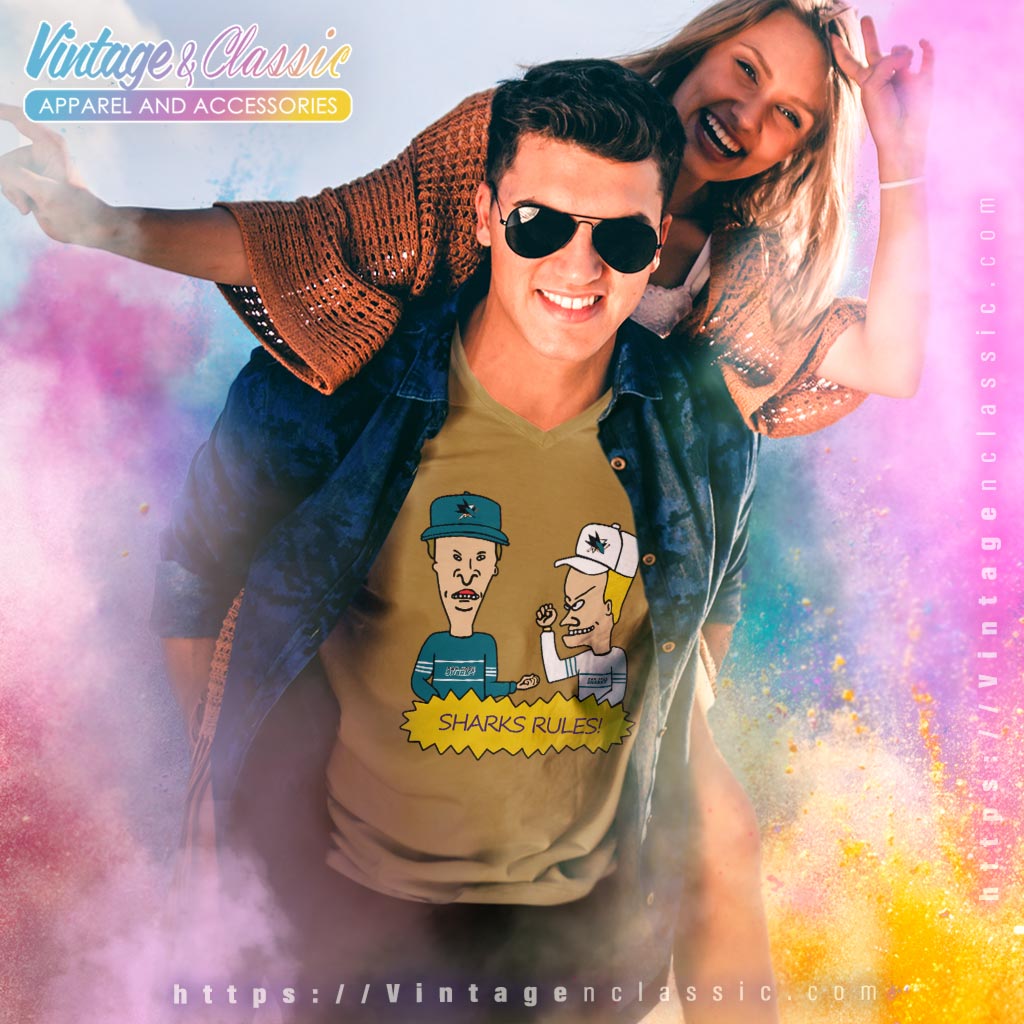 Beavis And Butt Head San Jose Sharks Rules Shirt Beavis And Butt Head San Jose Sharks Rules Shirt