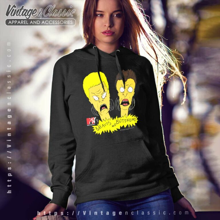 Beavis And Butt Head Scared Hoodie Beavis And Butt Head Scared Hoodie