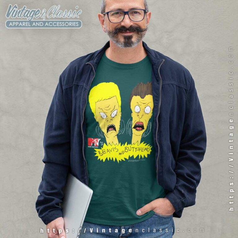 Beavis And Butt Head Scared Long Sleeve Tee Beavis And Butt Head Scared Long Sleeve Tee