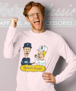 Beavis And Butt Head Seattle Kraken Rules Shirt 2 Beavis And Butt Head Seattle Kraken Rules Shirt Long Sleeve Tee