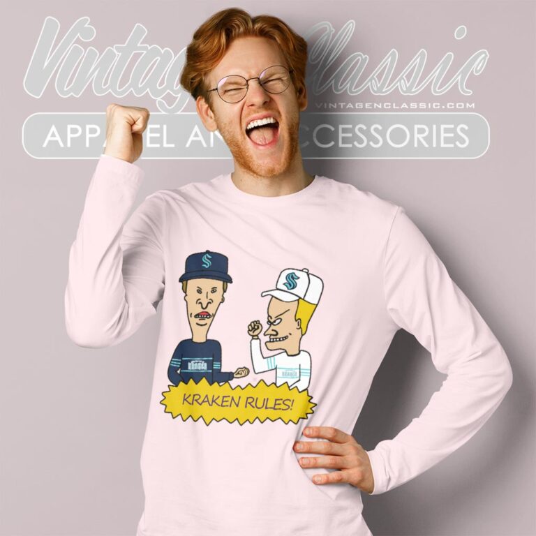 Beavis And Butt Head Seattle Kraken Rules Shirt Long Sleeve Tee Beavis And Butt Head Seattle Kraken Rules Shirt Long Sleeve Tee