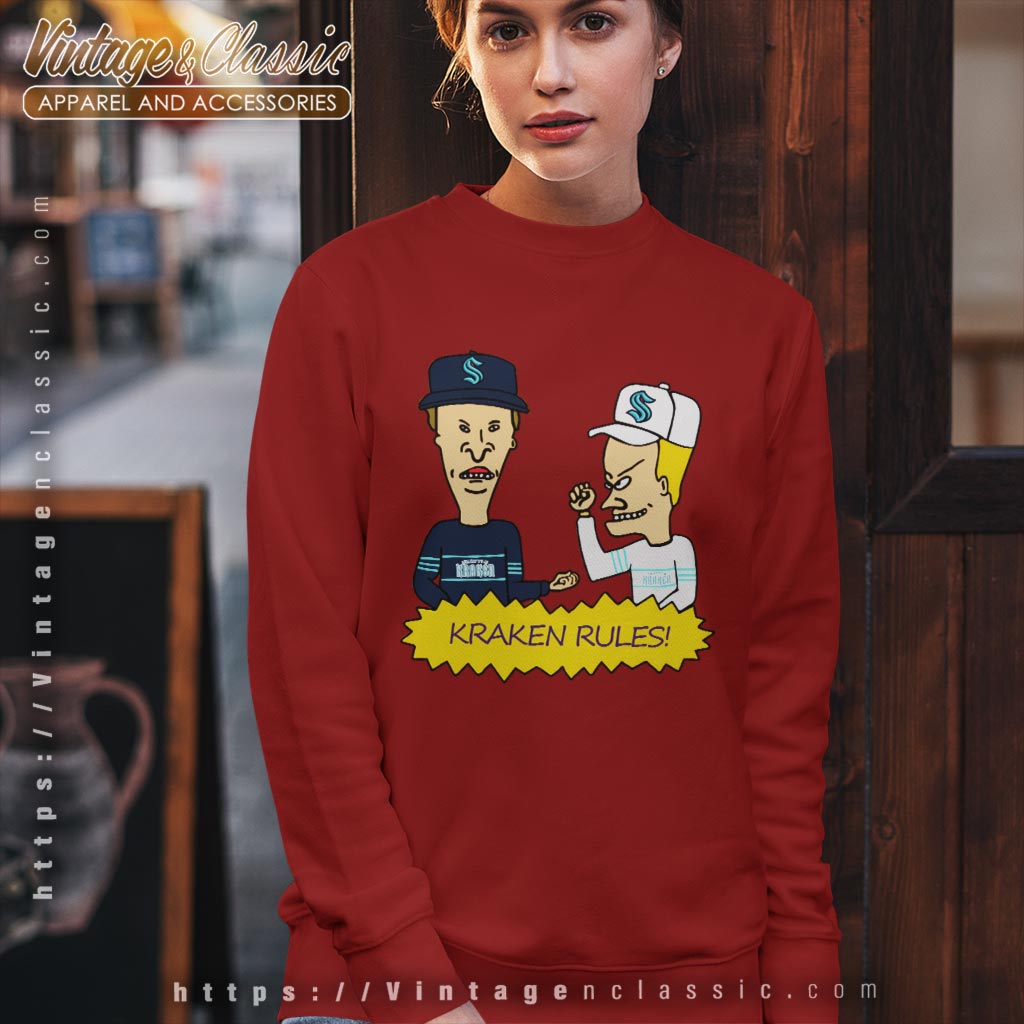 Beavis And Butt Head Seattle Kraken Rules Shirt Beavis And Butt Head Seattle Kraken Rules Shirt