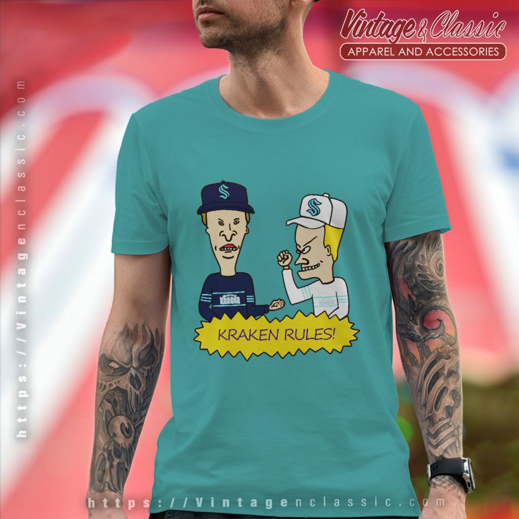 Beavis And Butt Head Seattle Kraken Rules Shirt Beavis And Butt Head Seattle Kraken Rules Shirt