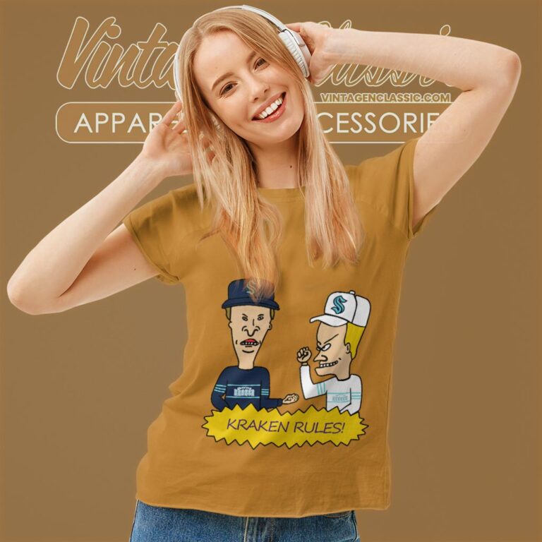 Beavis And Butt Head Seattle Kraken Rules Shirt Women T shirt Beavis And Butt Head Seattle Kraken Rules Shirt Women T shirt