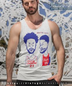 Beavis And Butt Head Shirt Practice Sucks Seventy Sixers 21 Phila 25 Tank Top Racerback