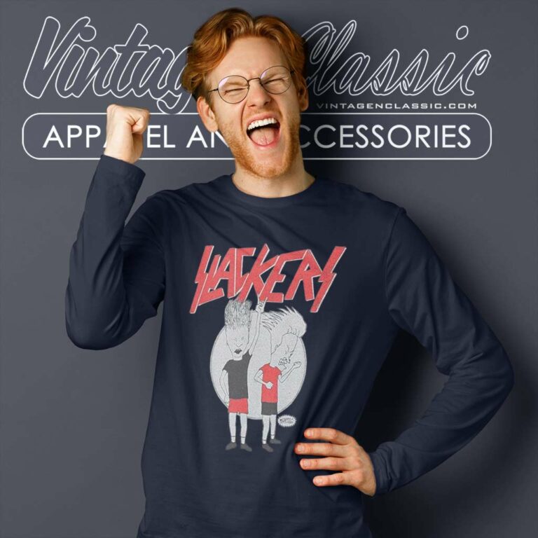 Beavis And Butt Head Slackers Long Sleeve Tee Beavis And Butt Head Slackers Long Sleeve Tee