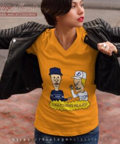 Beavis And Butt Head Tampa Bay Lightning Rules Shirt 5 Beavis And Butt Head Tampa Bay Lightning Rules Shirt V Neck TShirt