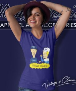 Beavis And Butt Head Tennessee Titans Rules V Neck TShirt