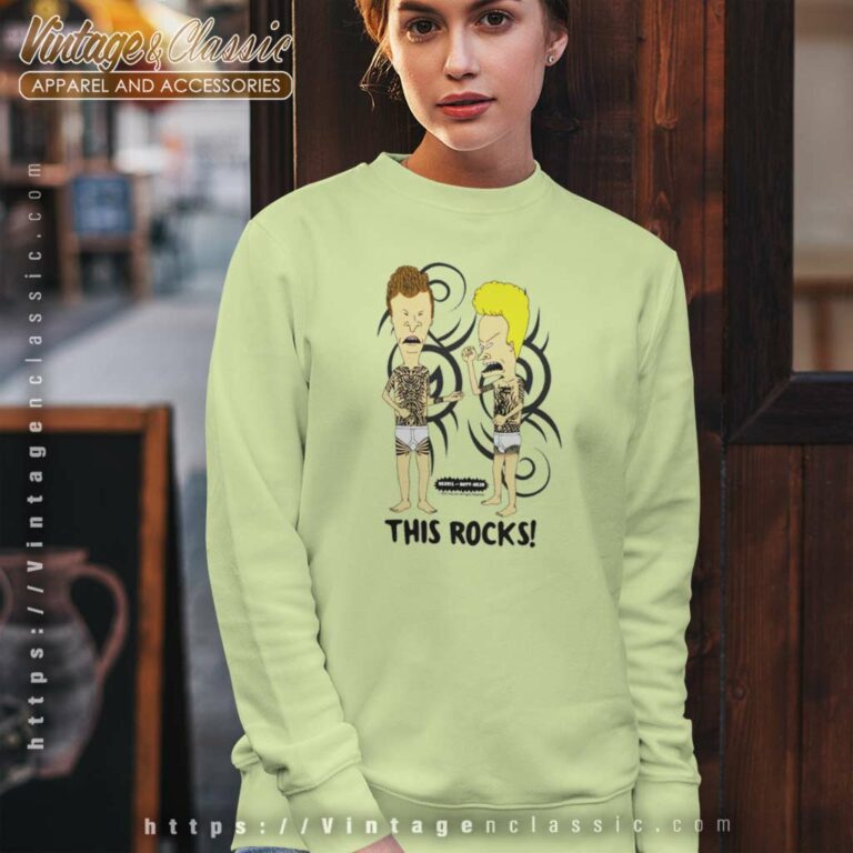 Beavis And Butt Head This Rocks Sweatshirt Beavis And Butt Head This Rocks Sweatshirt