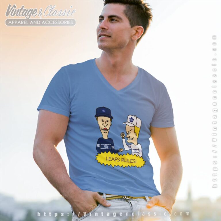 Beavis And Butt Head Toronto Maple Leafs Rules Shirt V Neck TShirt Beavis And Butt Head Toronto Maple Leafs Rules Shirt V Neck TShirt