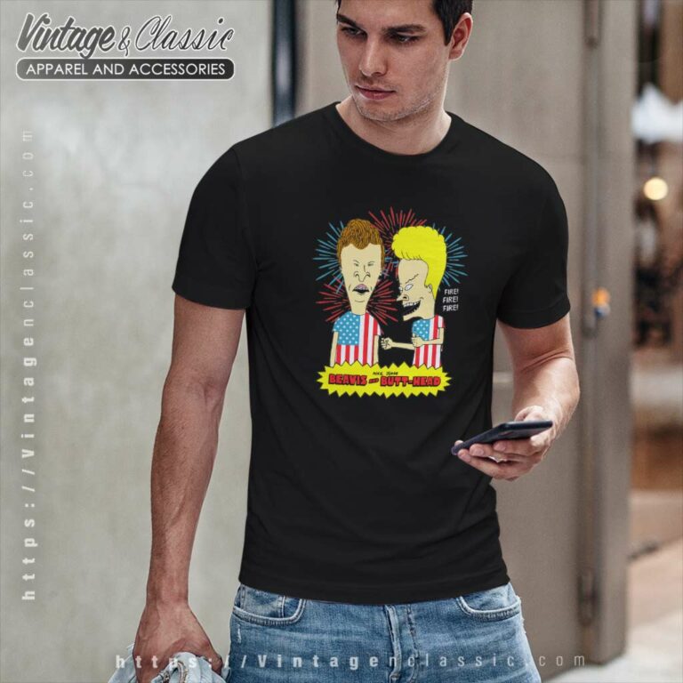 Beavis And Butt Head Usa Fire T Shirt Beavis And Butt Head Usa Fire T Shirt
