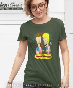 Beavis And Butt Head Usa Fire Women TShirt