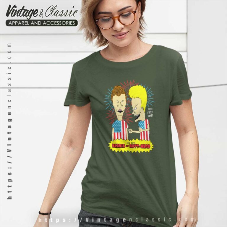 Beavis And Butt Head Usa Fire Women TShirt Beavis And Butt Head Usa Fire Women TShirt