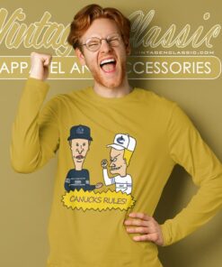 Beavis And Butt Head Vancouver Canucks Rules Shirt 2 Beavis And Butt Head Vancouver Canucks Rules Shirt Long Sleeve Tee